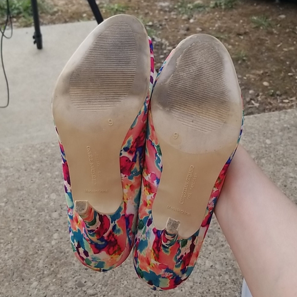 Christian Siriano watercolour high heel open toe 9 - Picture 5 of 10